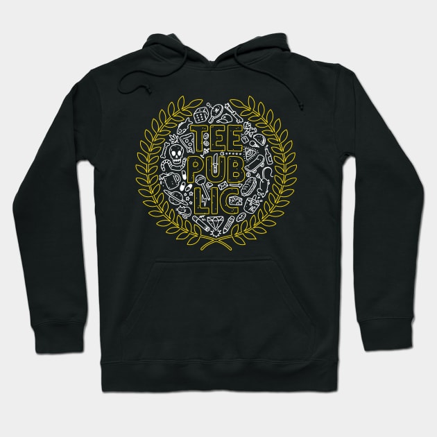 The Official TeePublic Logo Hoodie by Cassalass